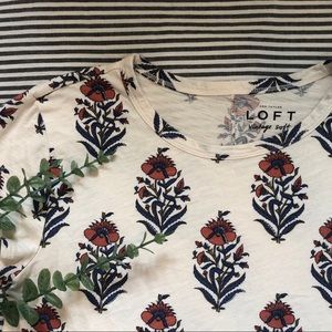 LOFT Vintage Soft floral tee